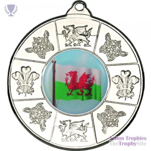 Wales Medal Silver 2in