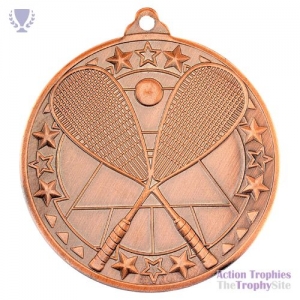 Squash 'Tri Star' Medal Bronze 2in