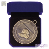 Olympia Football Boot Medal Box Antique Gold 70mm
