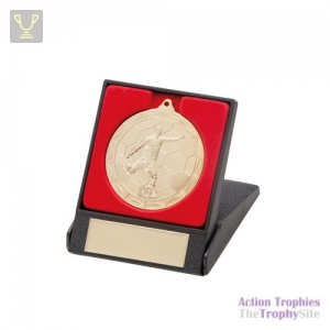 Impulse Football Medal & Box Gold 50mm