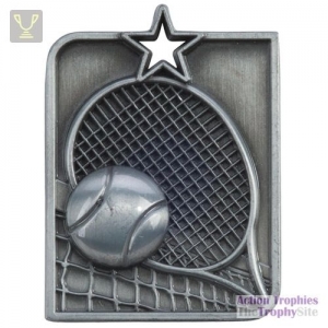 Centurion Star Series Tennis Medal Silver 53x40mm