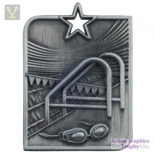 Centurion Star Series Swimming Medal Silver 53x40mm