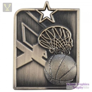 Centurion Star Series Basketball Medal Gold 53x40mm