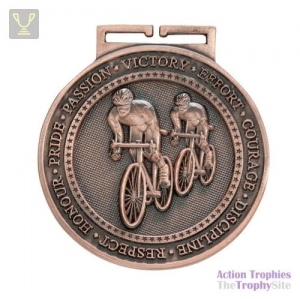 Olympia Cycling Medal Antique Bronze 60mm