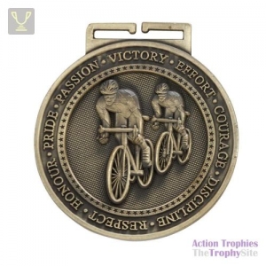 Olympia Cycling Medal Antique Gold 60mm
