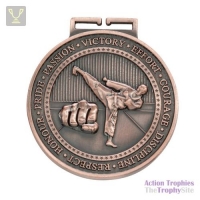 Olympia Karate Medal Antique Bronze 70mm