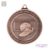 Olympia Football Medal Antique Bronze 70mm