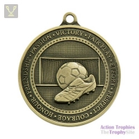 Olympia Football Medal Antique Gold 70mm