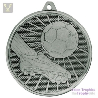 Formation Football Iron Medal Antique Silver 50mm