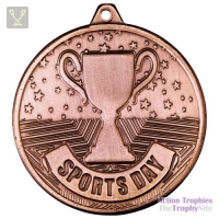 Cascade Sports Day Iron Medal Antique Bronze 50mm