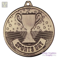 Cascade Sports Day Iron Medal Antique Gold 50mm