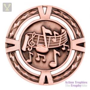 V-Tech Medal - Music Bronze 60mm