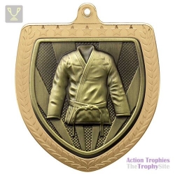 Cobra Martial Arts Shield Medal Gold 75mm