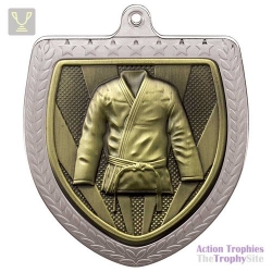 Cobra Martial Arts Shield Medal Silver 75mm