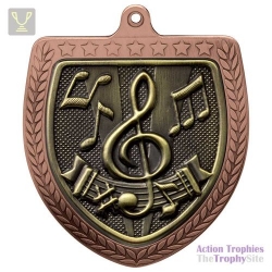 Cobra Music Shield Medal Bronze 75mm