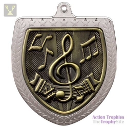 Cobra Music Shield Medal Silver 75mm