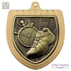 Cobra Running Shield Medal Gold 75mm