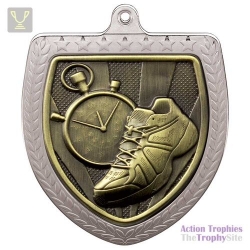Cobra Running Shield Medal Silver 75mm