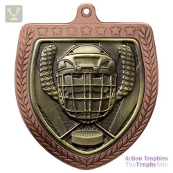 Cobra Ice Hockey Shield Medal Bronze 75mm