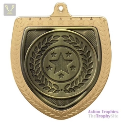 Cobra Multi-Sport Shield Medal Gold 75mm