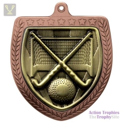 Cobra Field Hockey Shield Medal Bronze 75mm