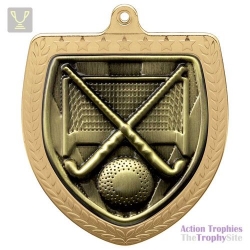 Cobra Field Hockey Shield Medal Gold 75mm