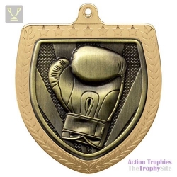 Cobra Boxing Shield Medal Gold 75mm