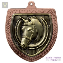 Cobra Equestrian Shield Medal Bronze 75mm