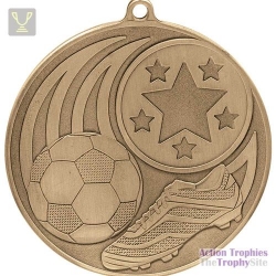 Iconic Football Medal Antique Gold 55mm