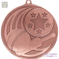 Iconic Cricket Medal Bronze 55mm