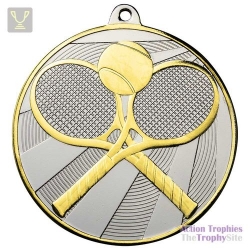 Premiership Tennis Medal Gold & Silver 60mm