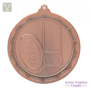 Cascade Rugby Medal Bronze 50mm