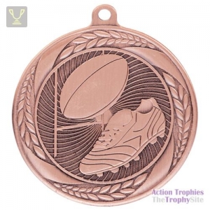 Typhoon Rugby Medal Bronze 55mm