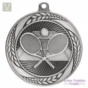 Typhoon Tennis Medal Silver 55mm