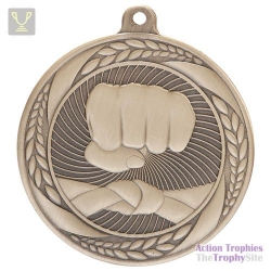 Typhoon Martial Arts Medal Gold 55mm