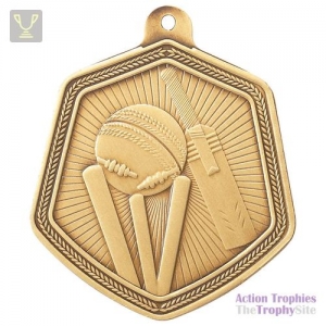Falcon Cricket Medal Gold 65mm