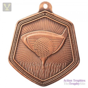 Falcon Golf Medal Bronze 65mm