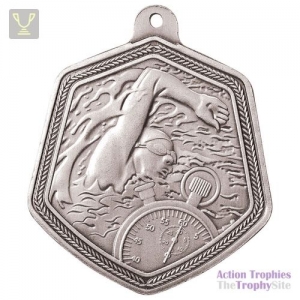 Falcon Swimming Medal Silver 65mm