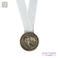 Olympia Medal Ribbon Stitched White 400 x 25mm