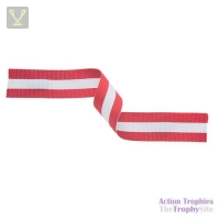 Medal Ribbon Red White & Red 395x22mm