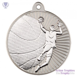 Basketball 'Two Colour' Medal Matt Sil/Sil 2in