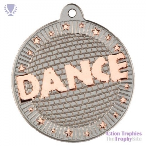 Dance 'Two Colour' Medal Matt Sil/Brz 2in