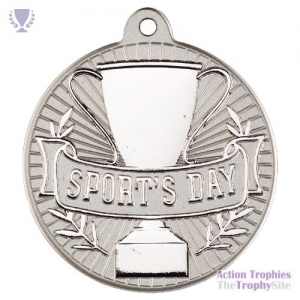 Sports Day 'Two Colour' Medal Matt Sil/Sil 2in