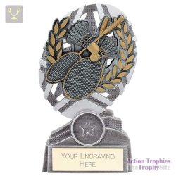 The Stars Badminton Plaque Award Silver & Gold 150mm