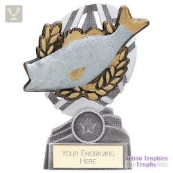 The Stars Fishing Plaque Award Silver & Gold 150mm