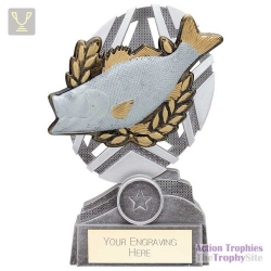 The Stars Fishing Plaque Award Silver & Gold 170mm