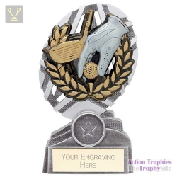 The Stars Golf Plaque Award Silver & Gold 150mm