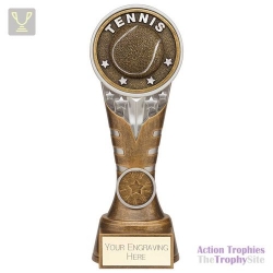 Ikon Tower Tennis Award Antique Silver & Gold 200mm
