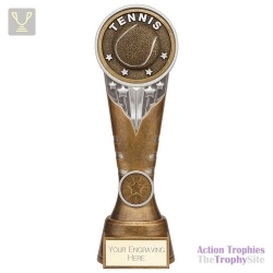 Ikon Tower Tennis Award Antique Silver & Gold 225mm