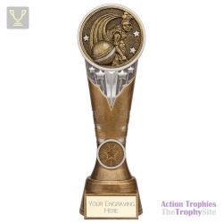 Ikon Tower Cricket Bowler Award Antique Silver & Gold 225mm